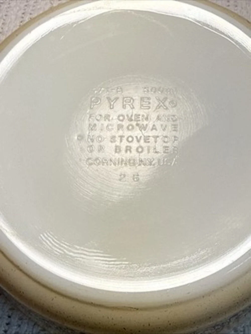 Vintage Pyrex Forest Fancies Mushroom 471B 473B  1- Clear Glass Lid